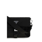 Black Recycled Polyamide Shoulder Bag