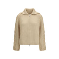 Beige Alpaca Vicugna Pacos Cardigan