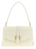 White Calfskin Shoulder Bag