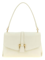 White Calfskin Shoulder Bag