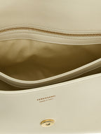 White Calfskin Shoulder Bag