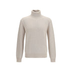 Beige Cashmere Turtleneck