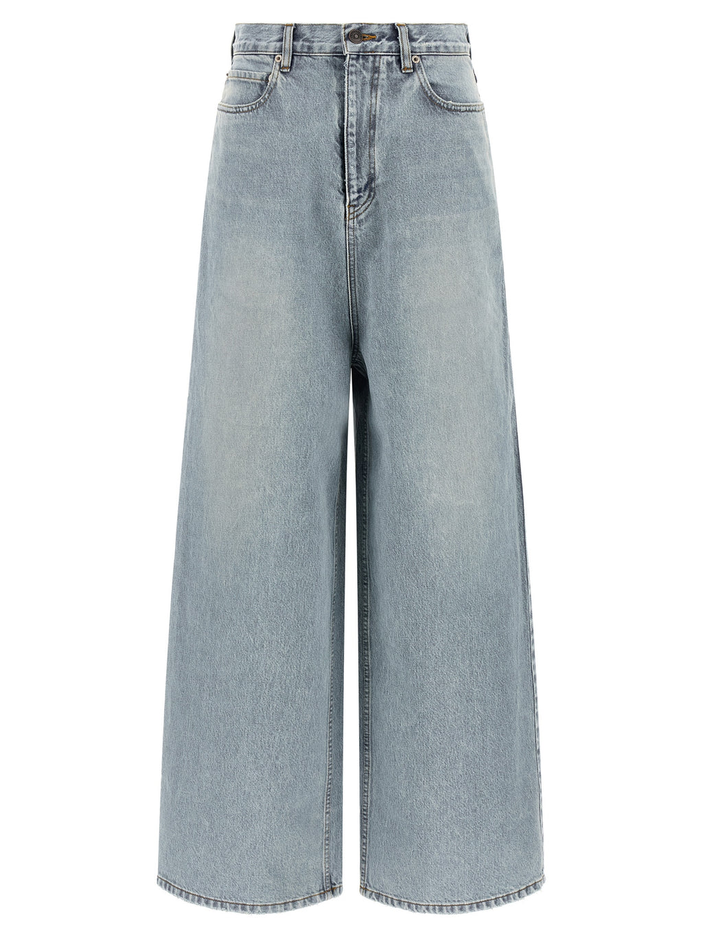 Blue Cotton Relaxed Fit Jeans