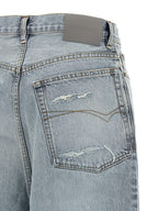 Blue Cotton Relaxed Fit Jeans