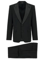Black Virgin Wool Two-Piece Suit