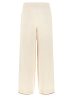 White Cashmere Athletic Pants
