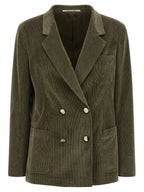 Bicolor Cotton Blazer