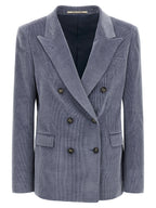 Blue Cotton Blazer