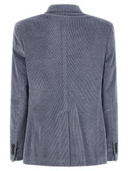 Blue Cotton Blazer