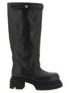 Black Calfskin Over The Knee