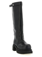 Black Calfskin Over The Knee