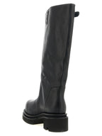 Black Calfskin Over The Knee