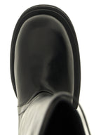 Black Calfskin Over The Knee