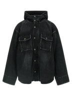 Black Cotton Denim Jacket
