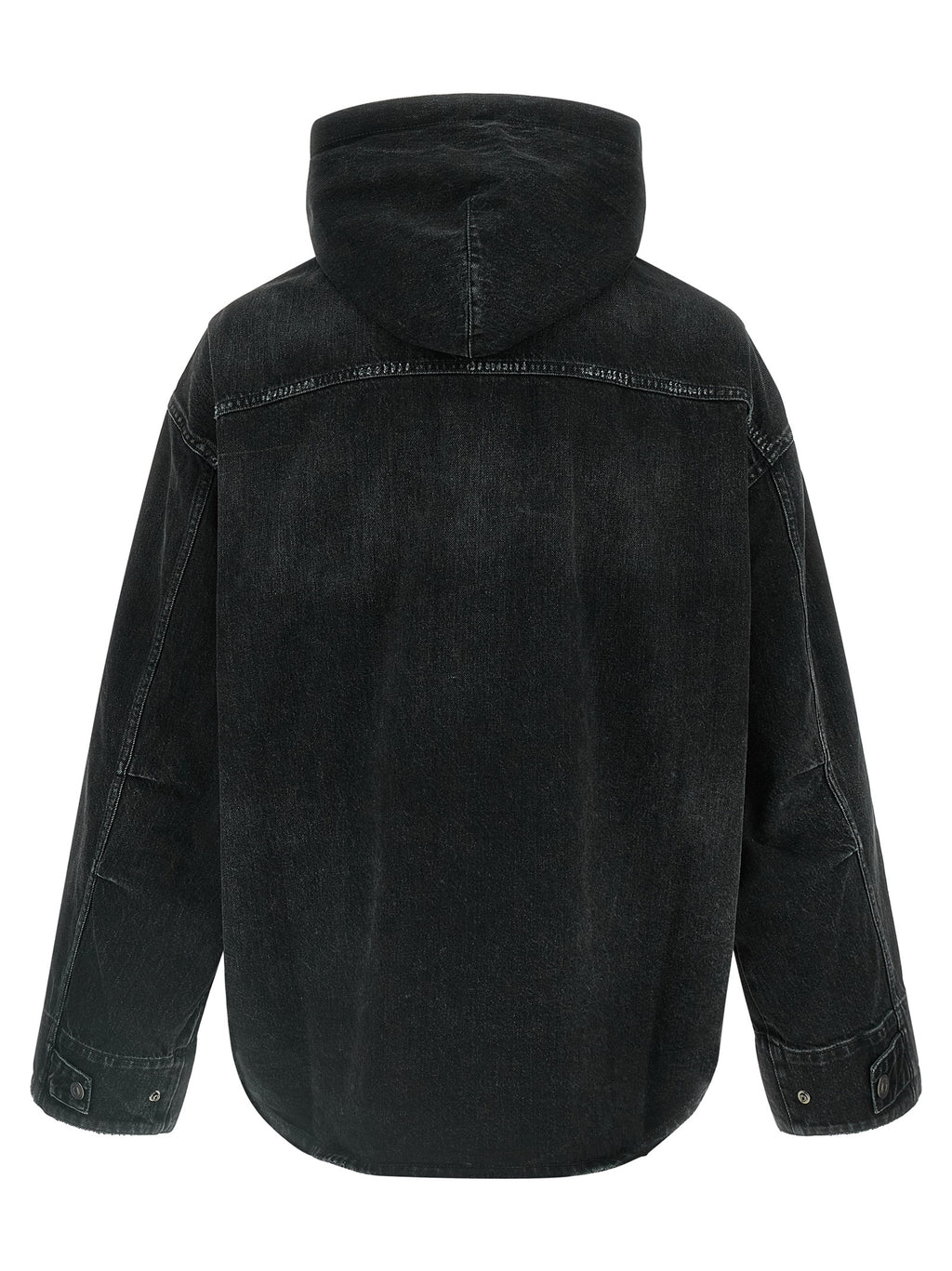 Black Cotton Denim Jacket
