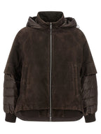 Brown Wool Leather Jacket