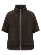 Brown Wool Leather Jacket