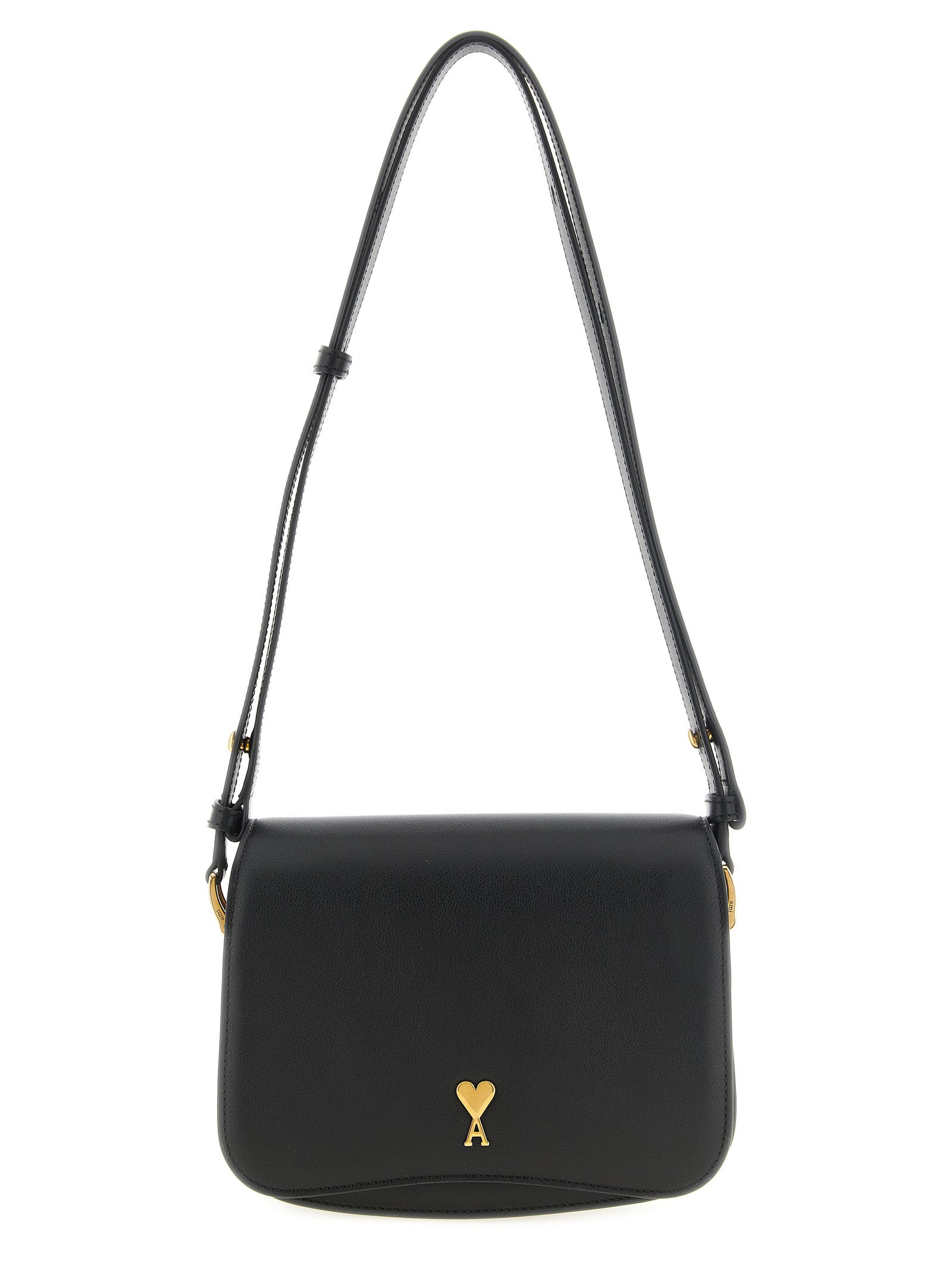 Black Cowhide Crossbody Bag