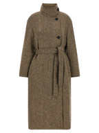 Brown Virgin Wool Coat