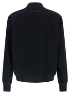 Blue Cashmere Bomber