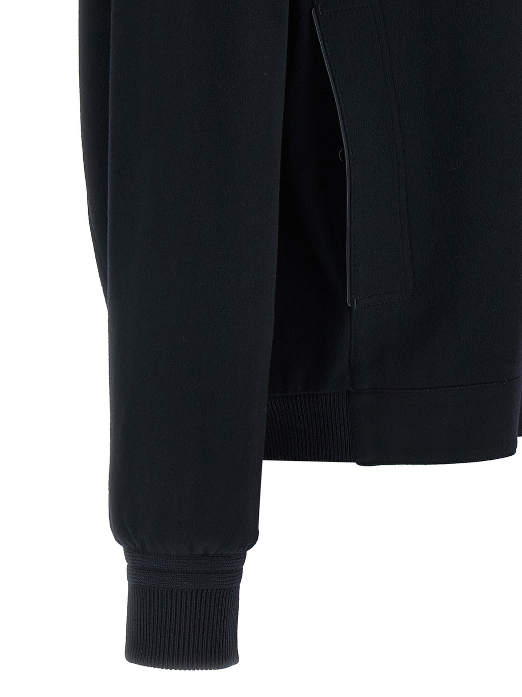 Blue Cashmere Bomber
