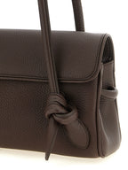 Brown Calfskin Shoulder Bag