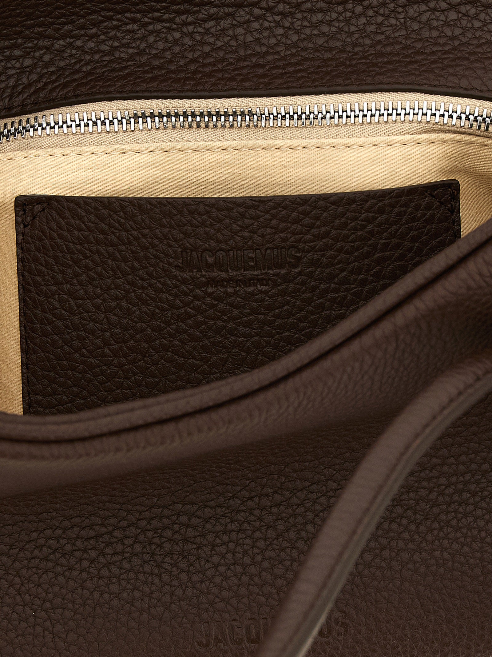 Brown Calfskin Shoulder Bag