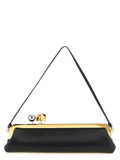 Black Lamb Leather Clutch Bag