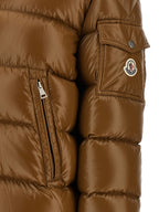 Brown Polyamide Full-Length Jacket