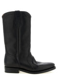 Black Calfskin Over The Knee