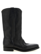 Black Calfskin Over The Knee