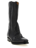 Black Calfskin Over The Knee