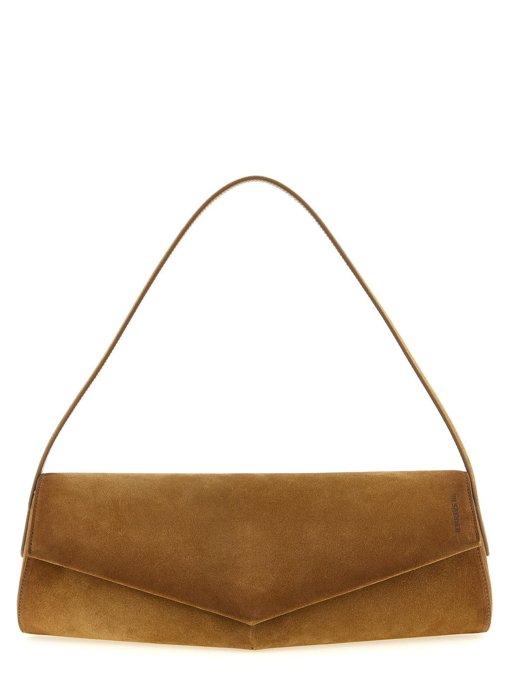 Brown Calfskin Shoulder Bag