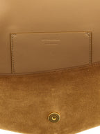 Brown Calfskin Shoulder Bag