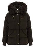 Brown Wool Full-Length Jacket
