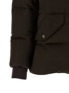 Brown Wool Full-Length Jacket