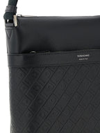 Black Calfskin Crossbody Bag
