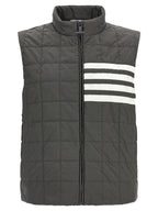 Gray Polyamide Sleeveless Jacket