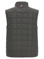 Gray Polyamide Sleeveless Jacket