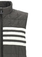 Gray Polyamide Sleeveless Jacket