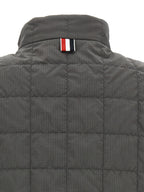 Gray Polyamide Sleeveless Jacket