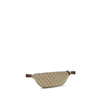 Beige Fabric Shoulder Bag