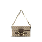Beige Fabric Shoulder Bag