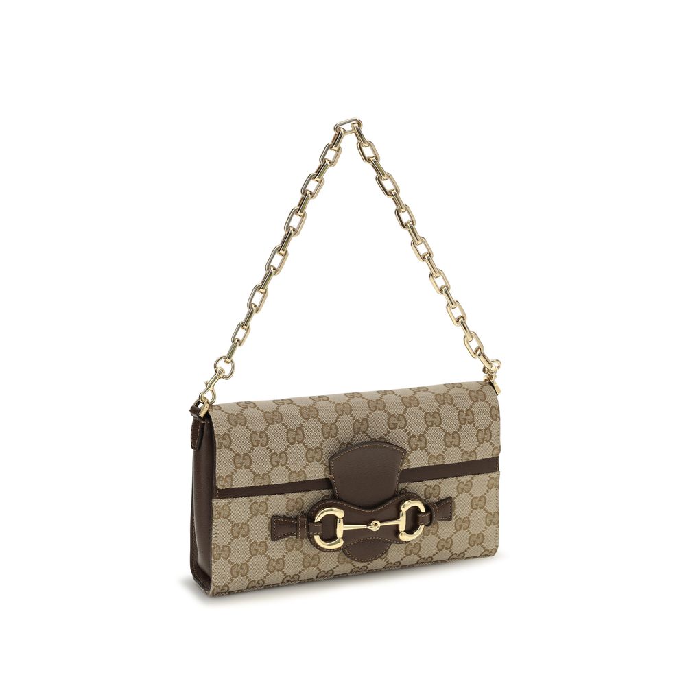 Beige Fabric Shoulder Bag