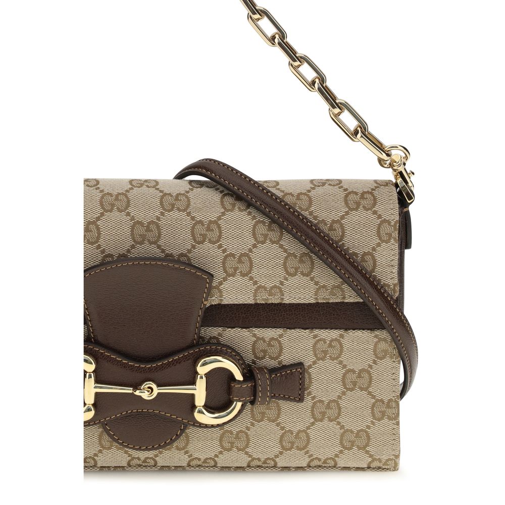 Beige Fabric Shoulder Bag