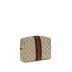 Beige Fabric Shoulder Bag