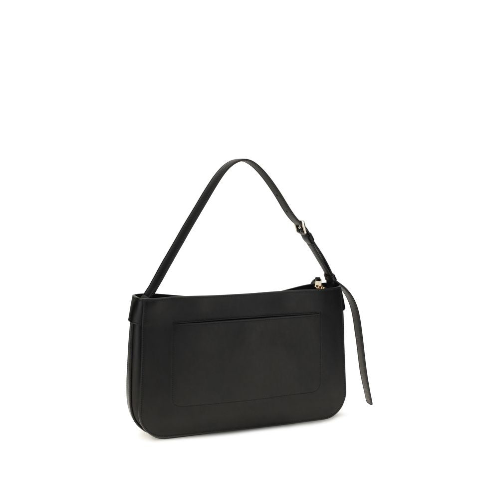 Black Calf Leather Bos Taurus Shoulder Bag