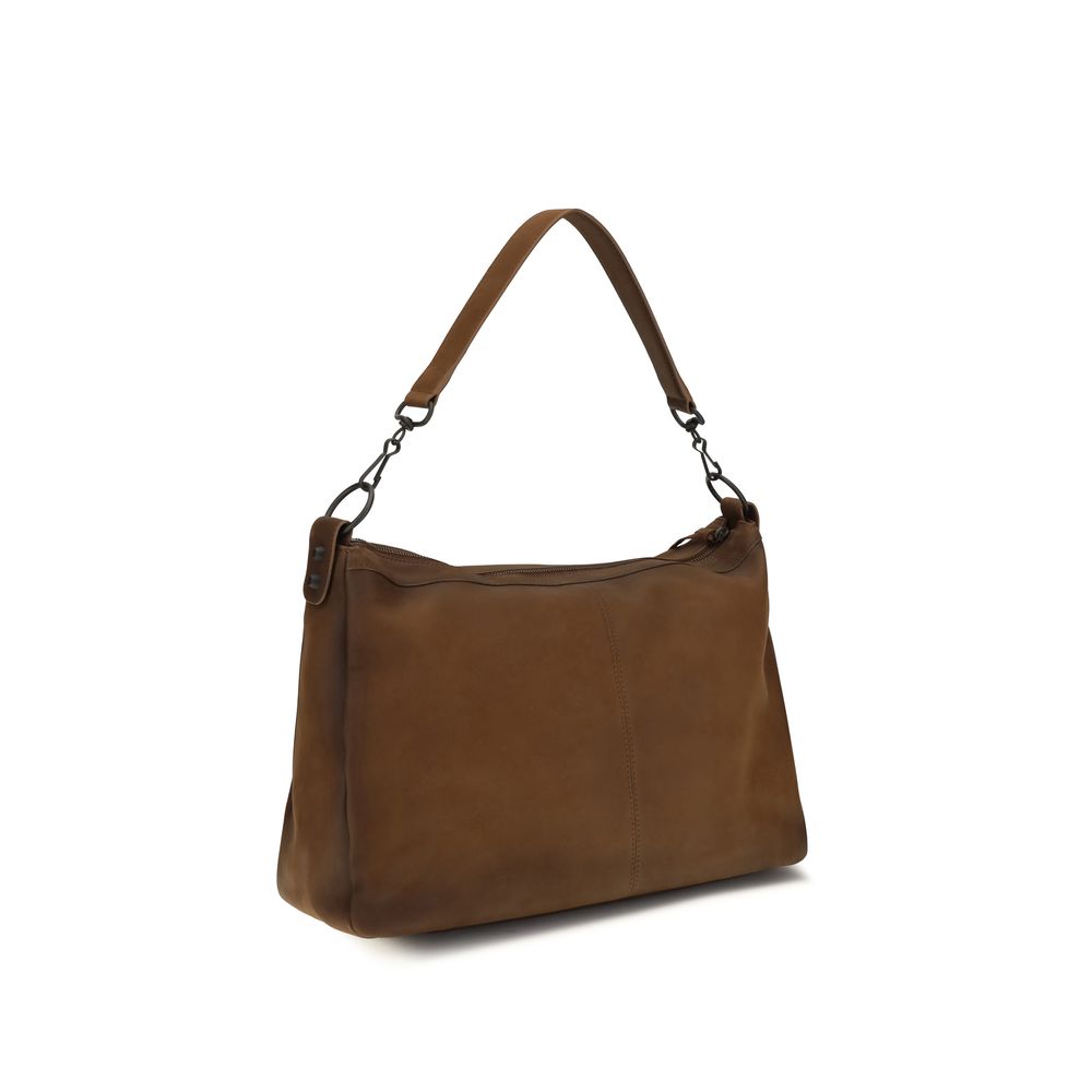 Brown Lamb Ovis Aries Shoulder Bag