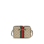 Beige Fabric Shoulder Bag