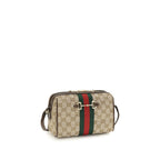 Beige Fabric Shoulder Bag